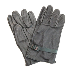 Black Leather Shooting Gloves